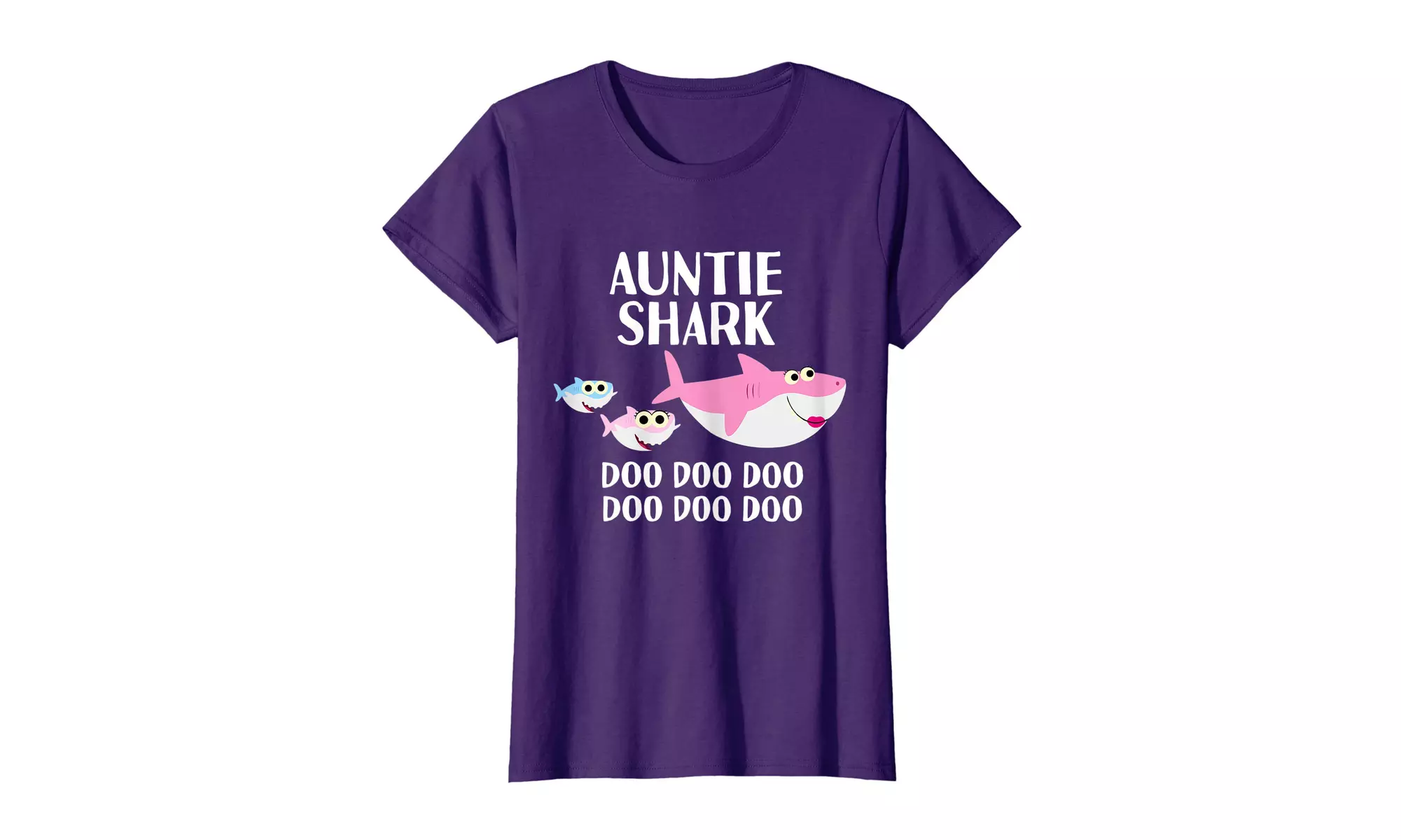 Womens Mother's Day Auntie Shark Doo Doo Shirt - Primary Image