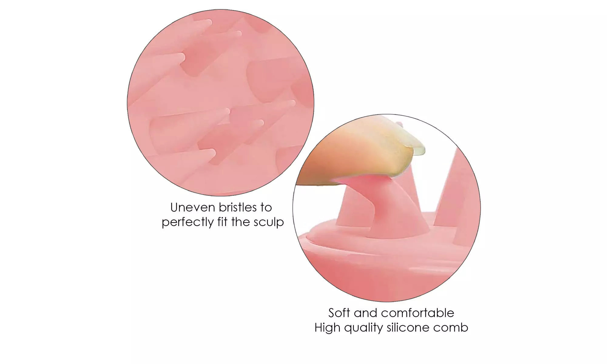 Rejuvenating and Soothing Silicone Hair and Scalp Massager Brush