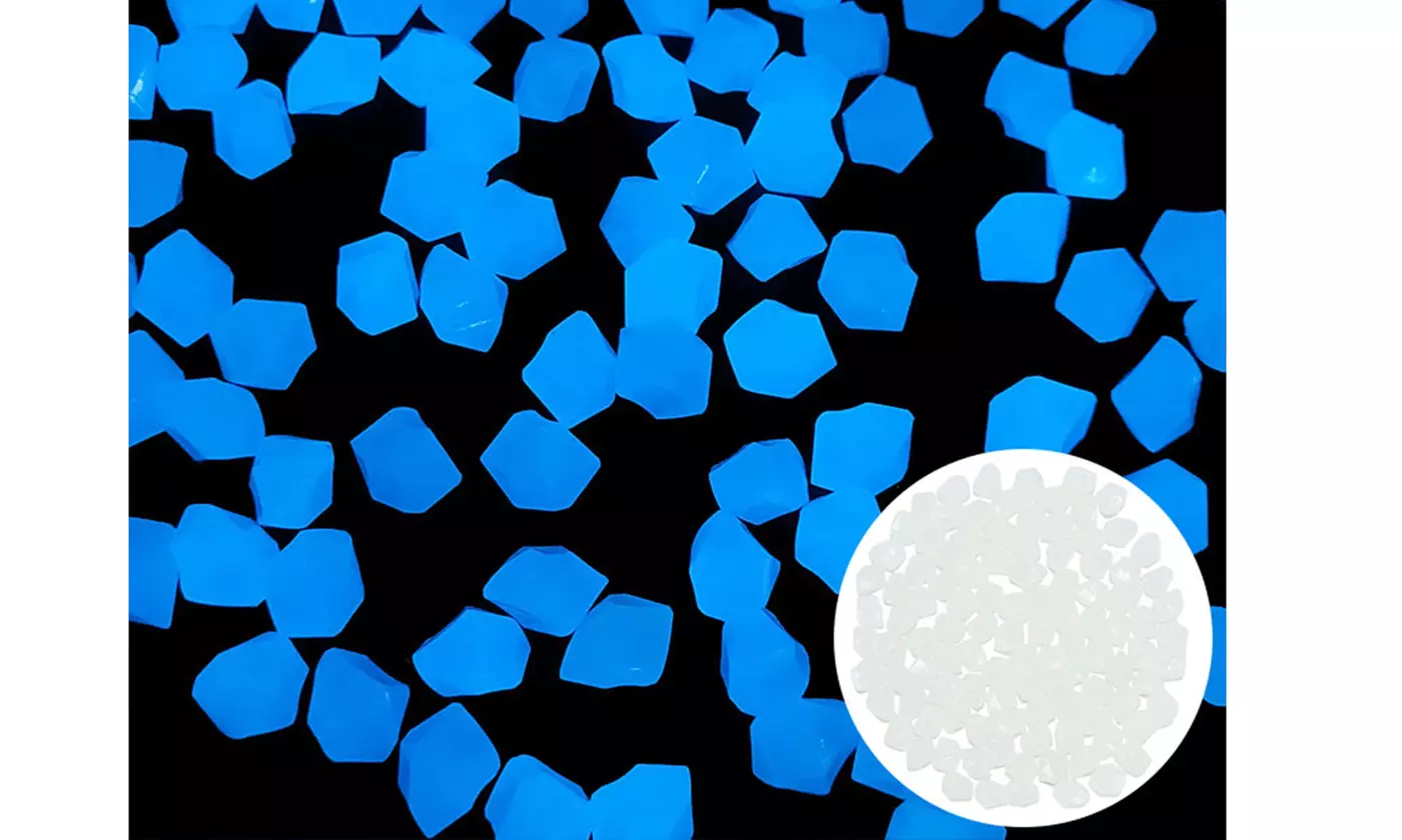 300Pcs/Set Glow in The Dark Pebbles Decorative Luminous Stones Rocks 