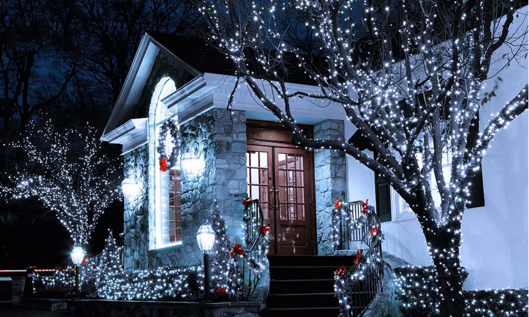 Christmas Decoration 72ft 200LED Solar String Lights Outdoor Copper Wire Lights 