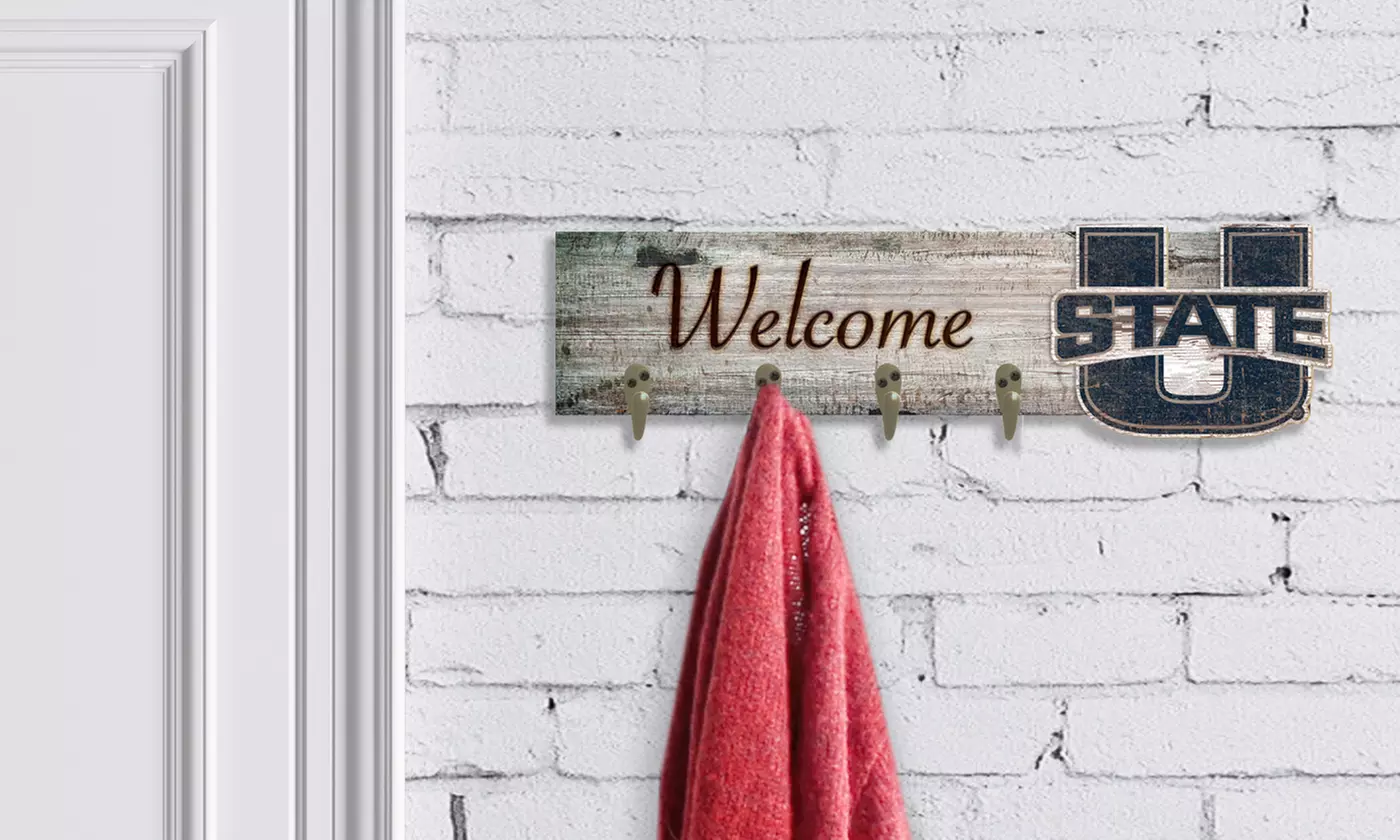 Fan Creations Team Logo NCAA 24" x 6" Welcome Coat Hanger - Primary Image