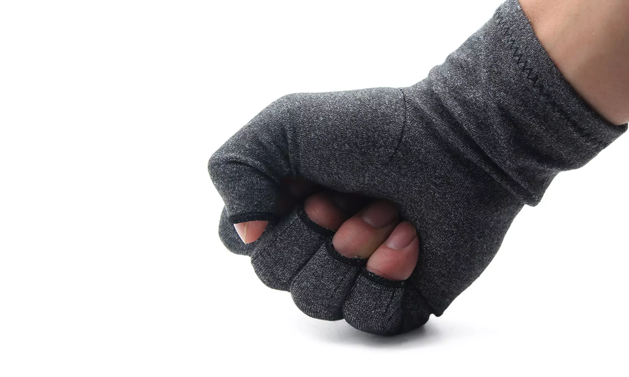 Compression Arthritis Gloves Breathable Fingerless Design for Joint Pain Relief 