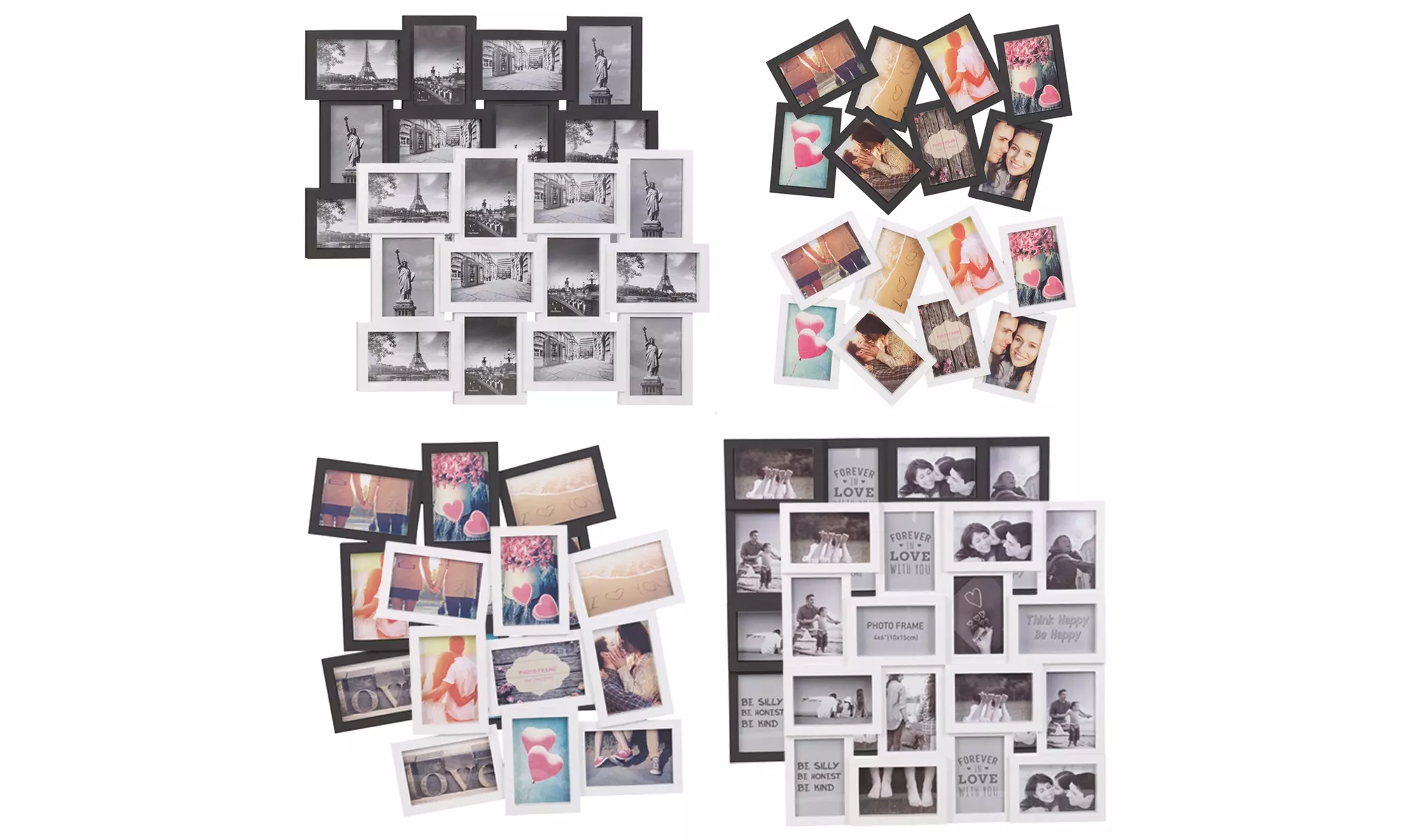 12/18 Photos Large Multi Picture Frame Collage Aperture Decor Memories US - Primary Image