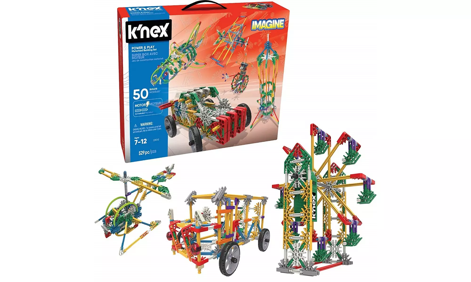 K'NEX Imagine Power and Play Motorized Building Set  529 Pieces  Ages 7&Up  - Primary Image