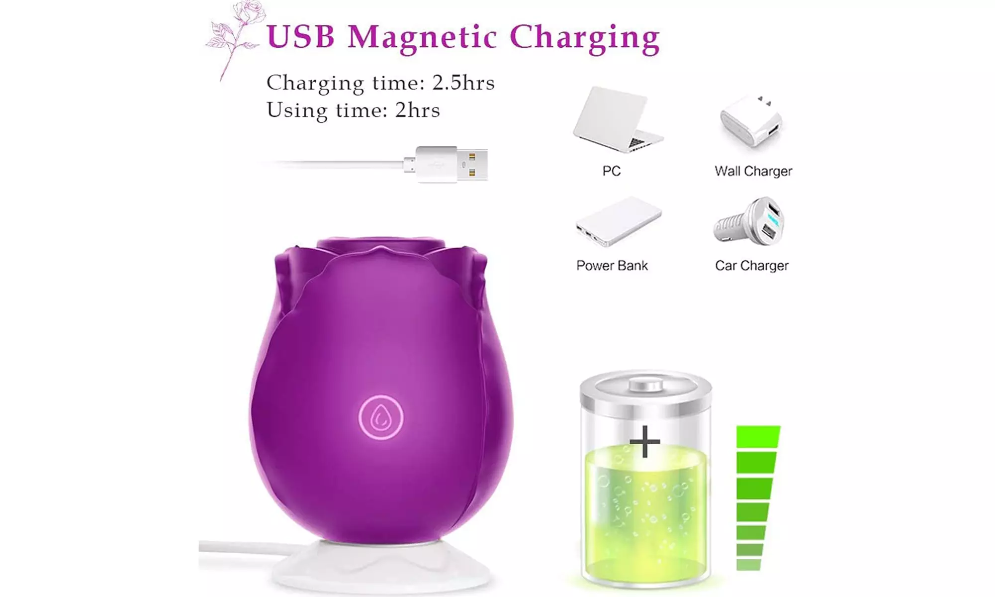 Up To 82% Off on Rose Shape Vibrator 10-Speed ... | Groupon Goods Up To 82% Off on Rose Shape Vibrator 10-Speed ... | Groupon Goods