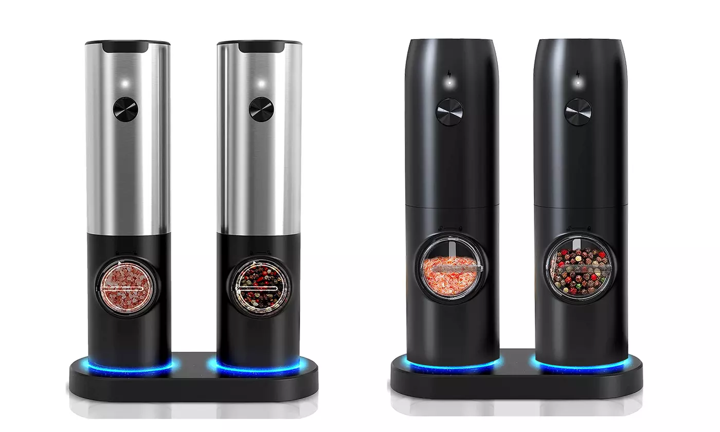 NewHome Electric Automatic Salt and Pepper Grinders 
