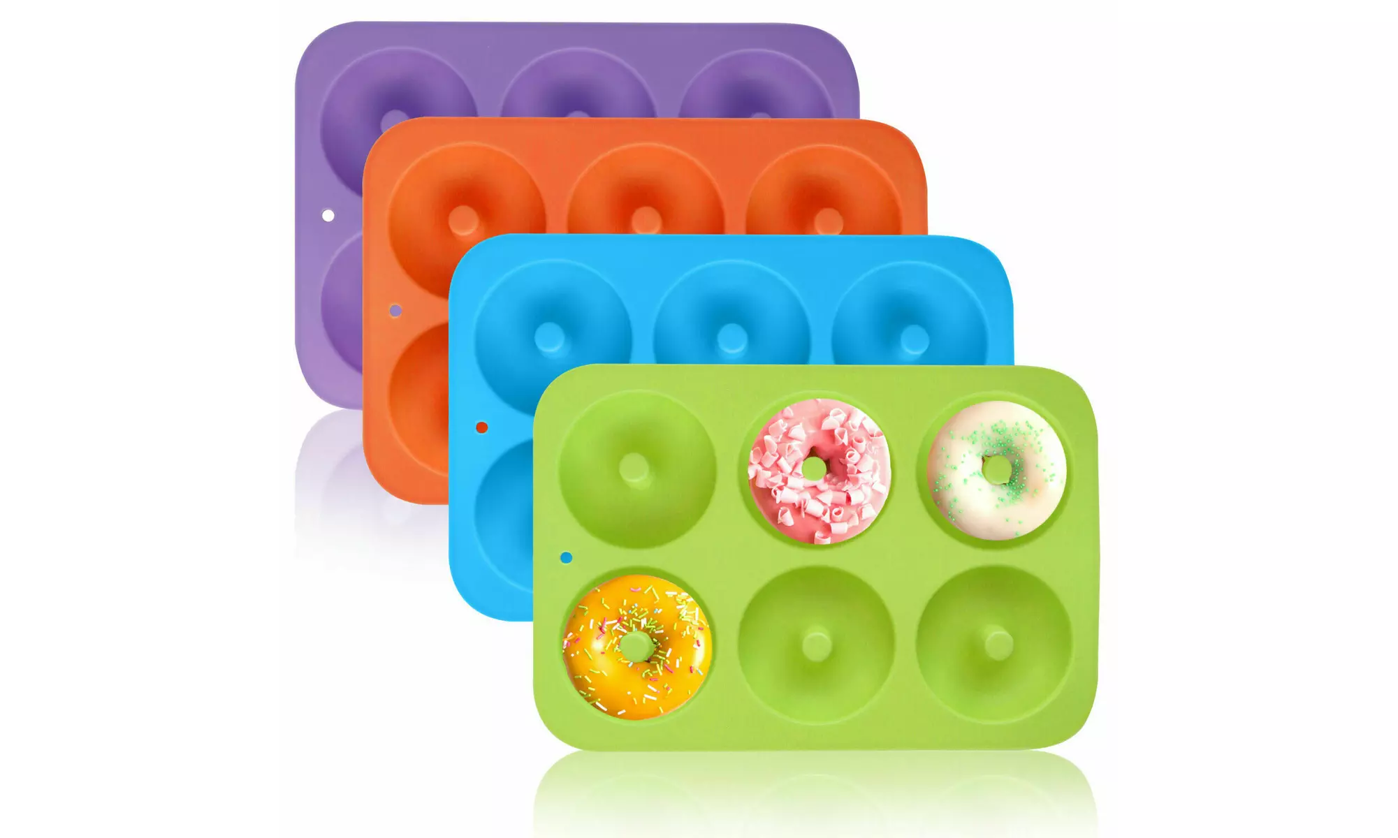 Silicone Donut Mold Donut Mould Pan Baking Tray Bagels Cake Biscuit Muffins