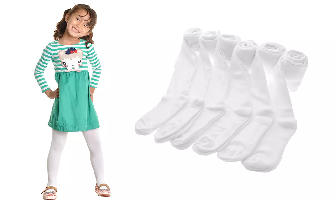 6-Pack Girls' Sweater Tights by Angelina