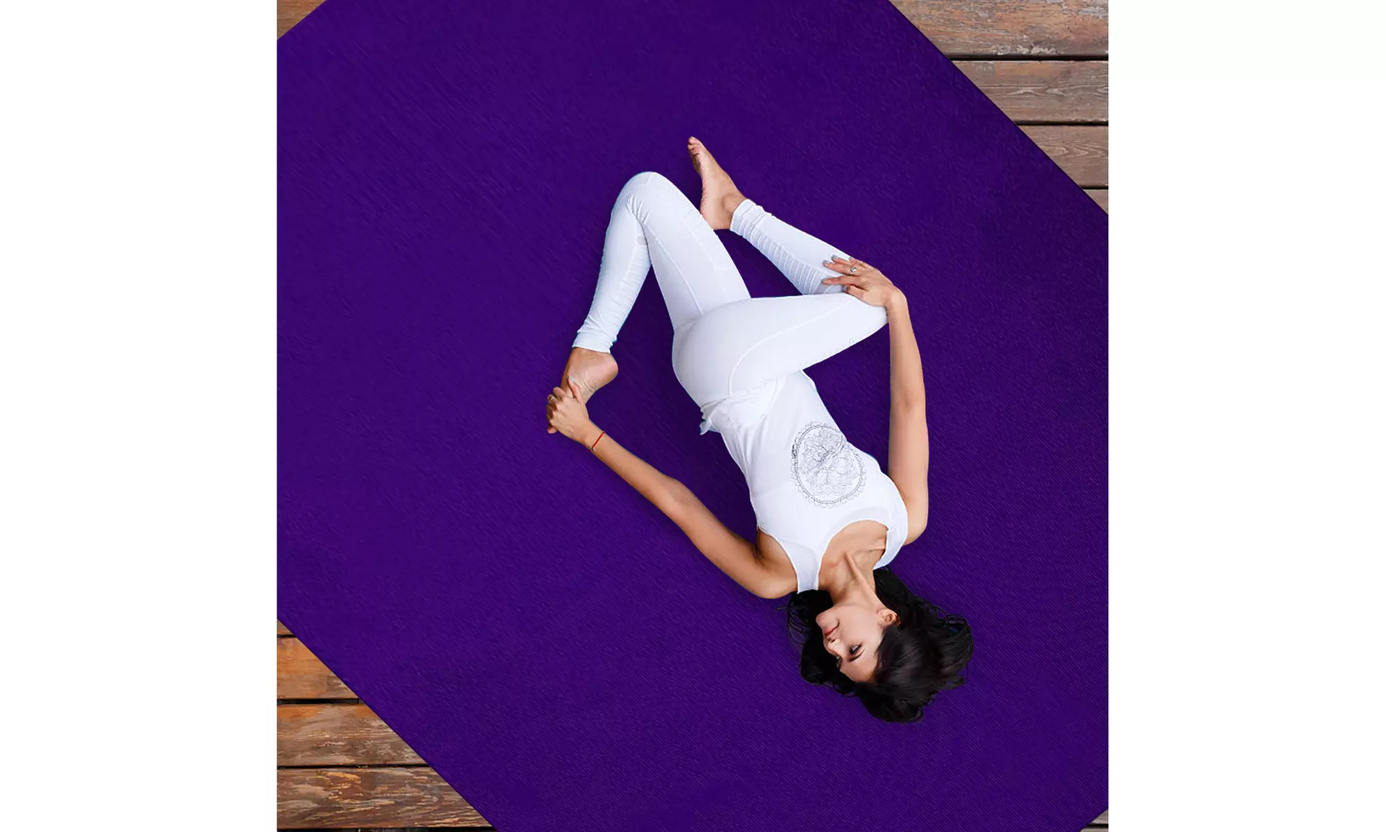 Large Yoga Mat 6' x 4' x 8 mm Thick Workout Mats for Home Gym Flooring