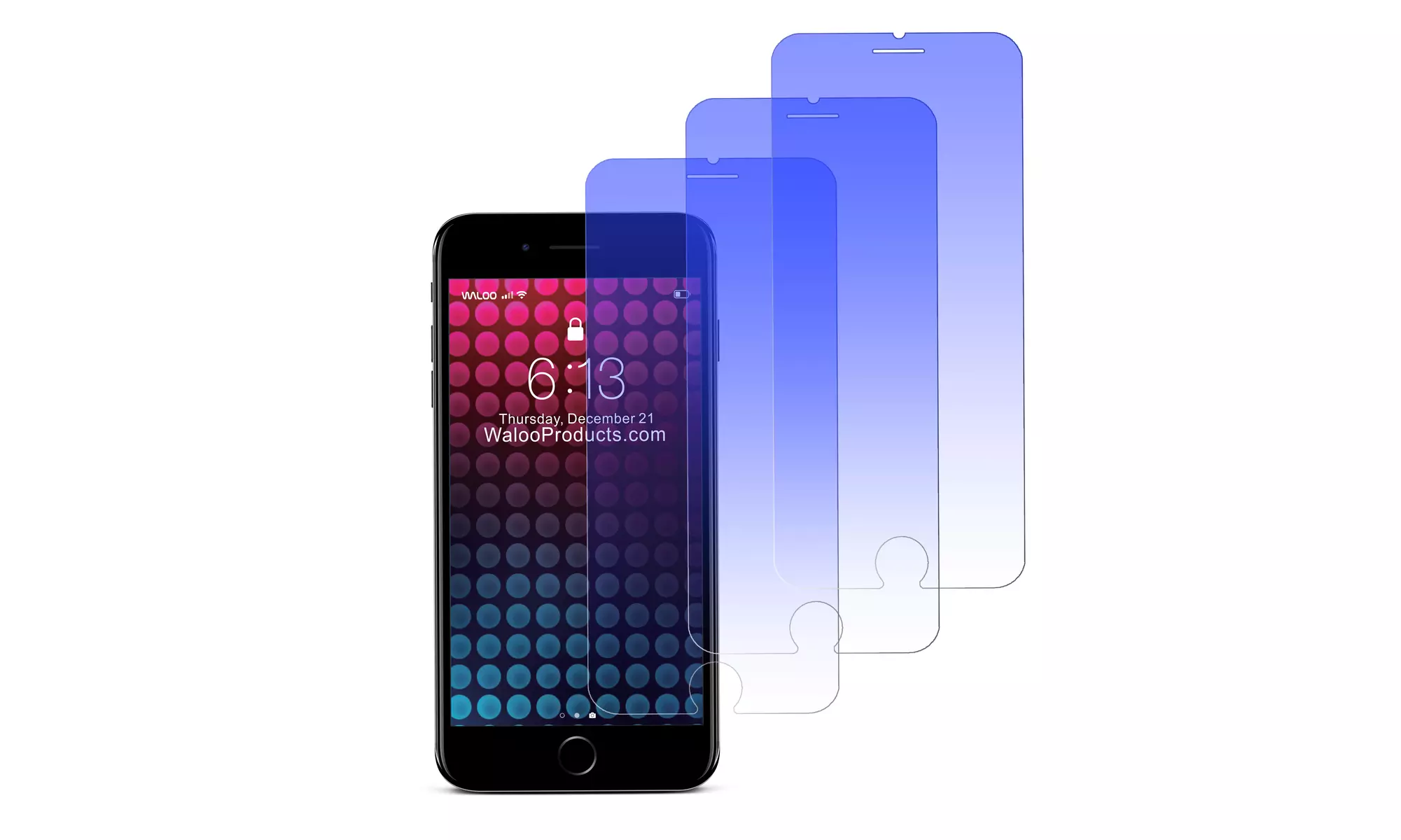 Waloo Privacy or Blue Light Tempered Glass Screen Protector for iPhone