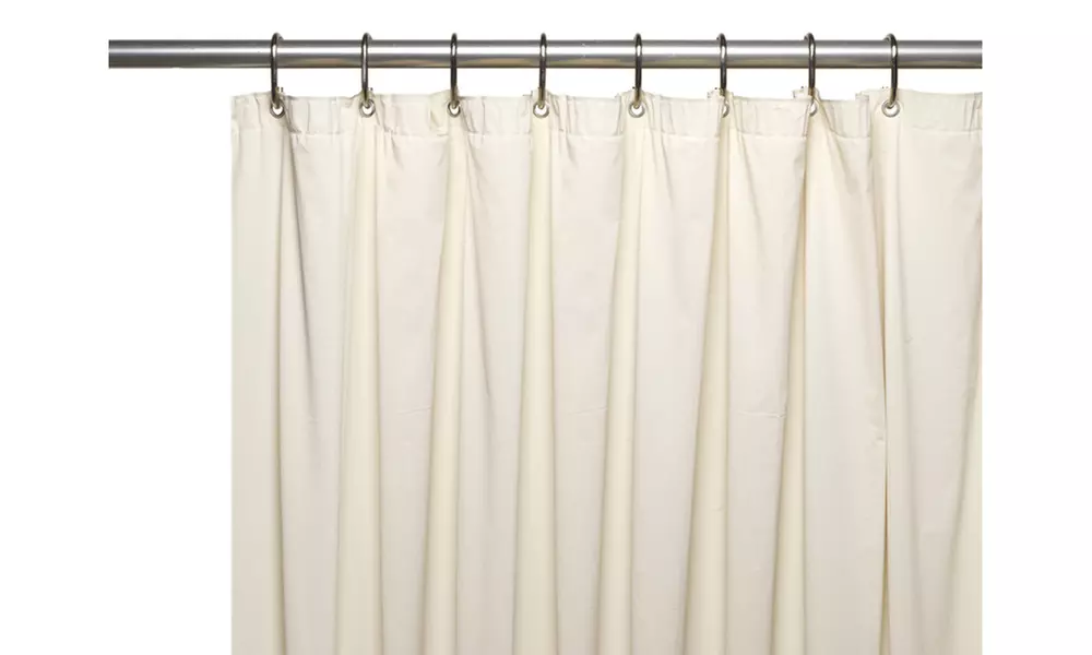 Jumbo Long Vinyl Shower Curtain Liner With Metal Grommets - 72" Wide X 96" Long - Second Medium