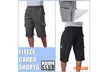 PRO CLUB CARGO FLEECE SHORTS MEN HEAVYWEIGHT JOGGER SWEATPANTS BIG AND TALL - Second Medium
