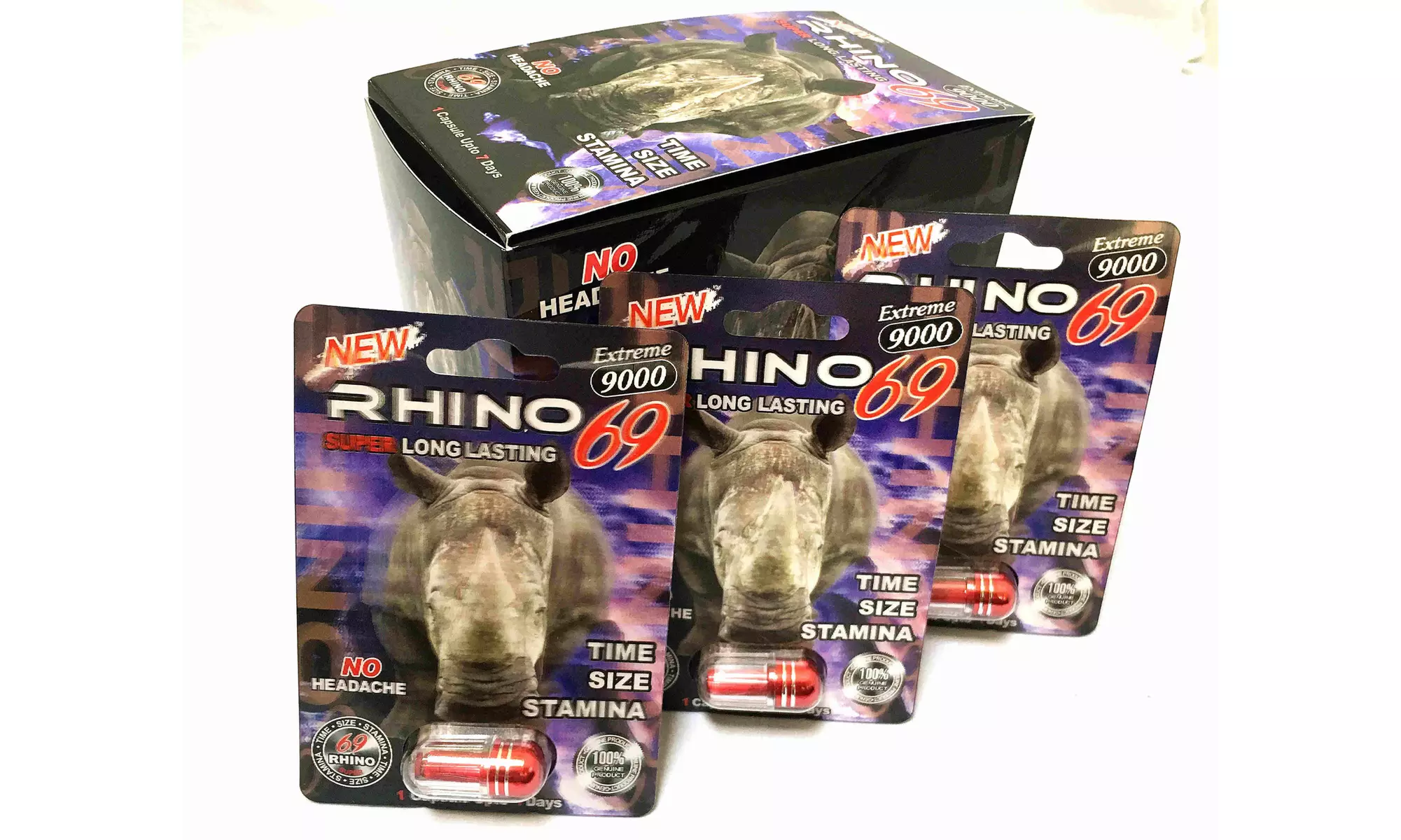Rhino 69 Extreme 9000 enhancement supplement - Primary Image