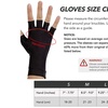 Image 6: Compression Arthritis Gloves for Women Men Joint Pain Relief Half Finger Gloves