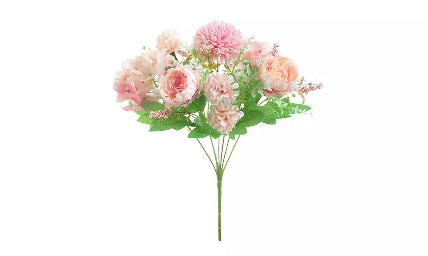 Artificial Silk Peony Fake Flowers Bunch Bouquet Home Wedding Party Decor