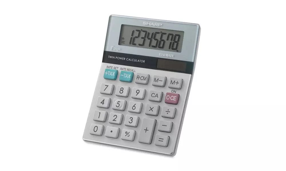 Sharp EL-310TB Twin Power Semi Desktop Calculator - Primary Image