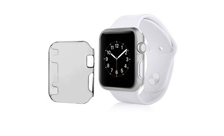 Insten For Apple Watch 38mm Hard Protective Crystal Case Clear Black