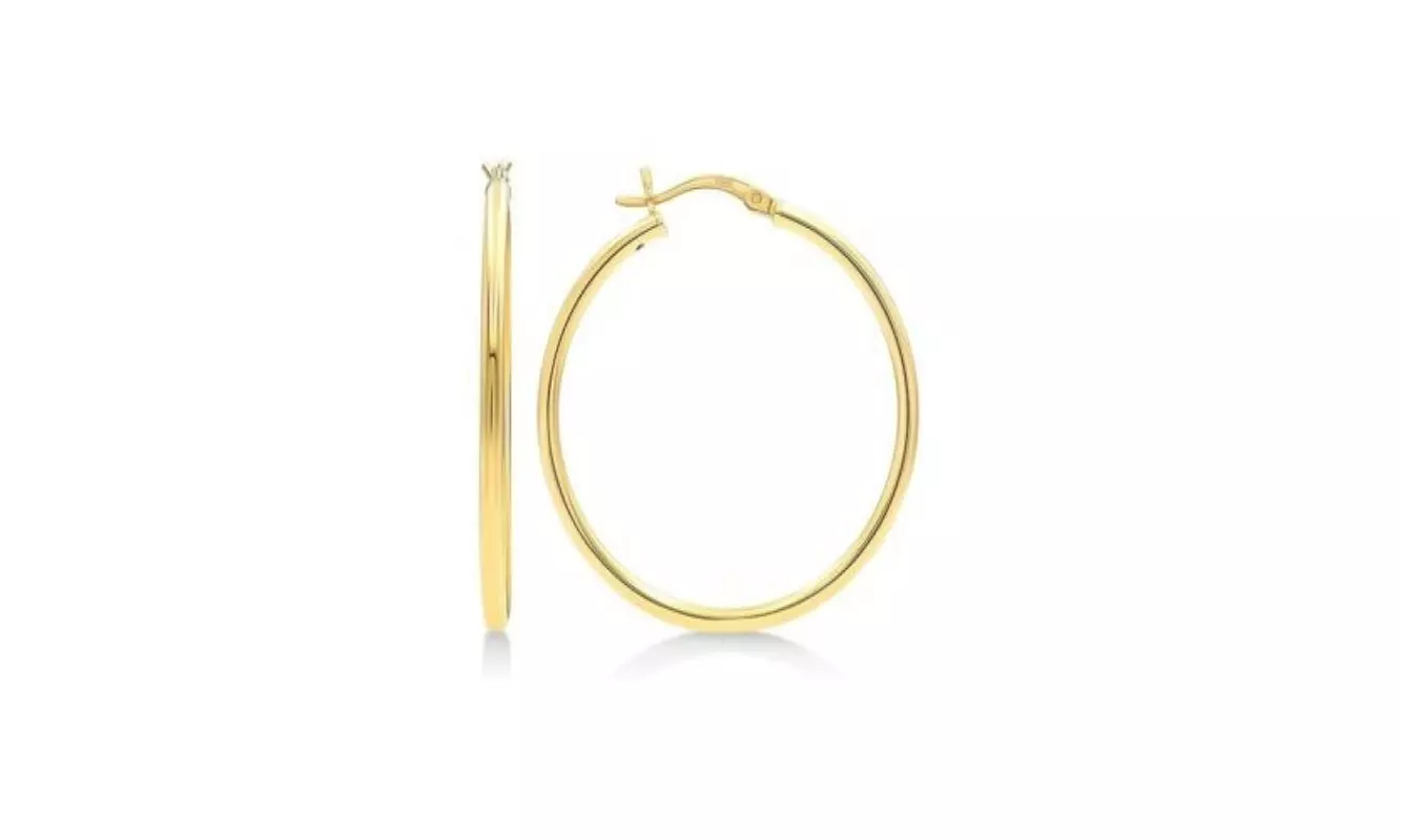 2MM French Lock Hoop 925 Sterling Silver Earrings - 10MM-65MM 