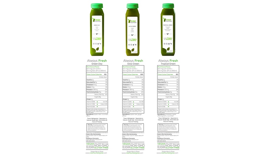 Image 8: Raw Fountain Green Juice Cleanse Detox – 1, 3, 5 or 7 Day