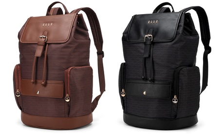 ELLE Eleganza 25L Monogram Backpack Black Backpack