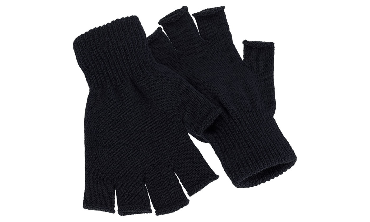Winter Warm Keep Magic Fingerless Half Finger Knitted Gloves Mittens