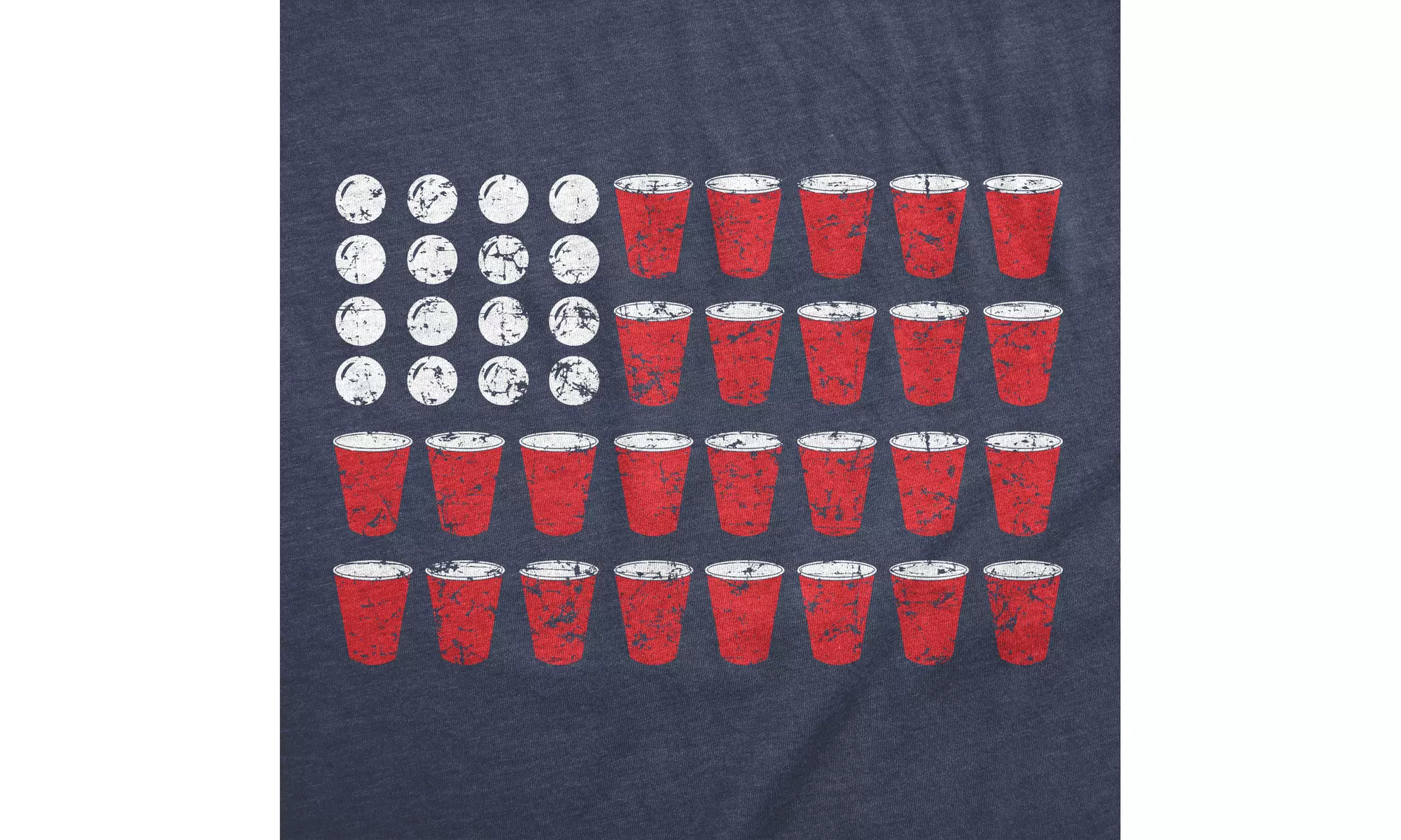 Mens American Flag Beer Pong Tshirt Funny Fourth Of July Drinking Tee For Guys - Second Medium