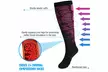 6 Pairs Knee-High Graduated Compression Socks 15-20 mmHg for Nurses Running - Second Medium