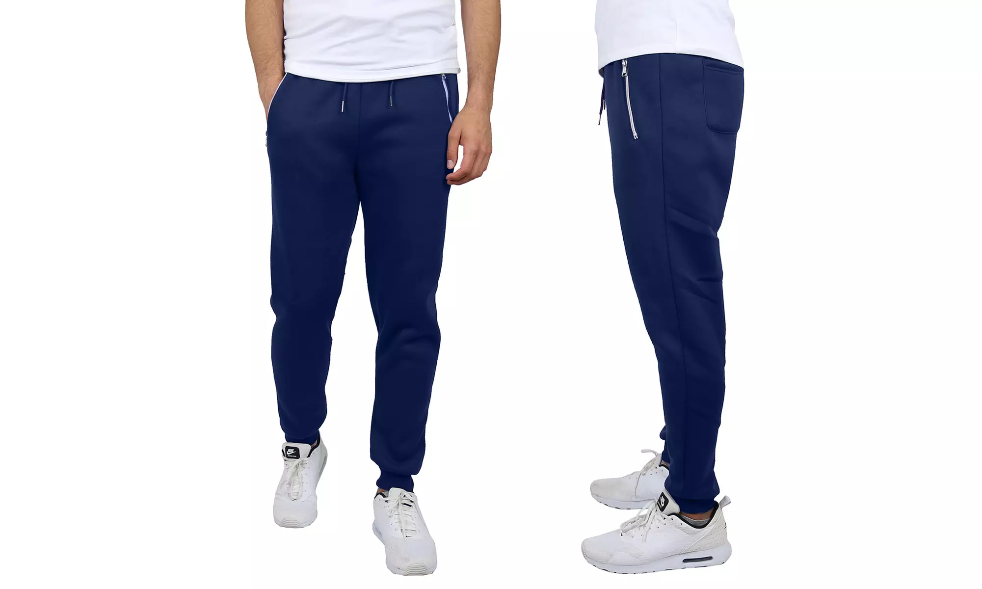 Men's Fleece-Lined Jogger Sweatpants, Galaxy by Harvic (Sizes S to 2XL)