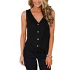 Image 2: Spring and Summer New V-neck Women's Sleeveless T-shirt Bottoming Shirt Vest