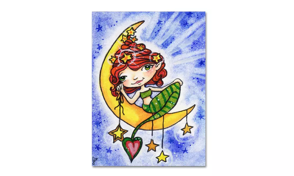 Jennifer Nilsson 'Maggie Moonbeam' Canvas Art - Second Medium