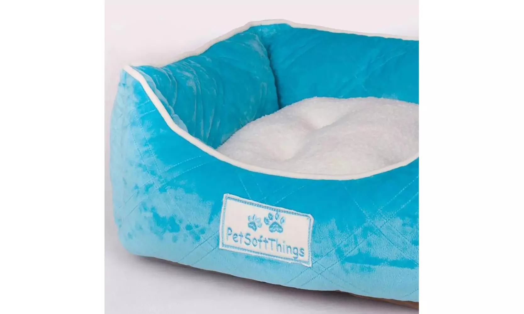 Small Dog Bed Plush Fluffy Soft Warm Calming Small Dog Puppy Kitten Cat Pet Bed