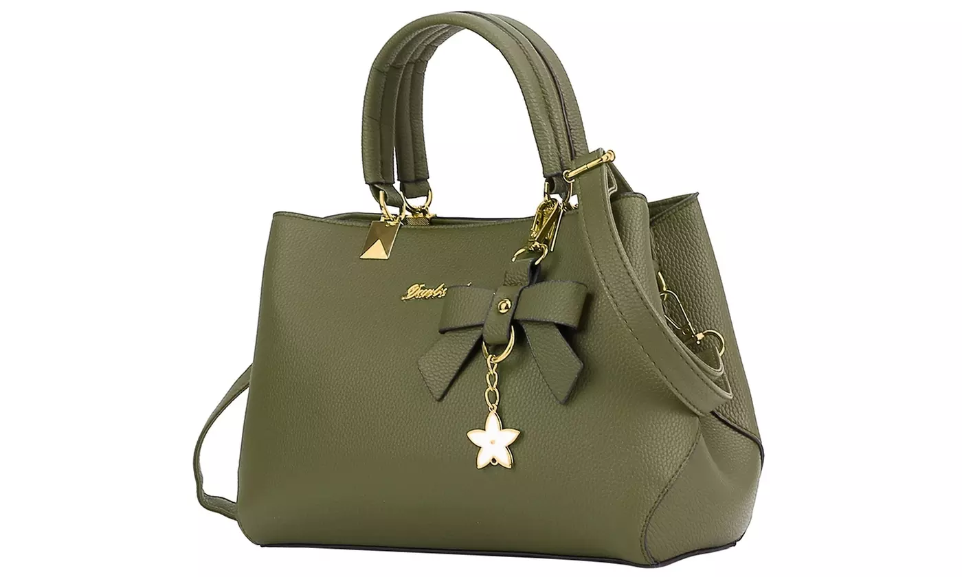 N'POLAR Leather Handbag Tote Shoulder Crossbody Bag Handheld Purse for Women - Second Medium