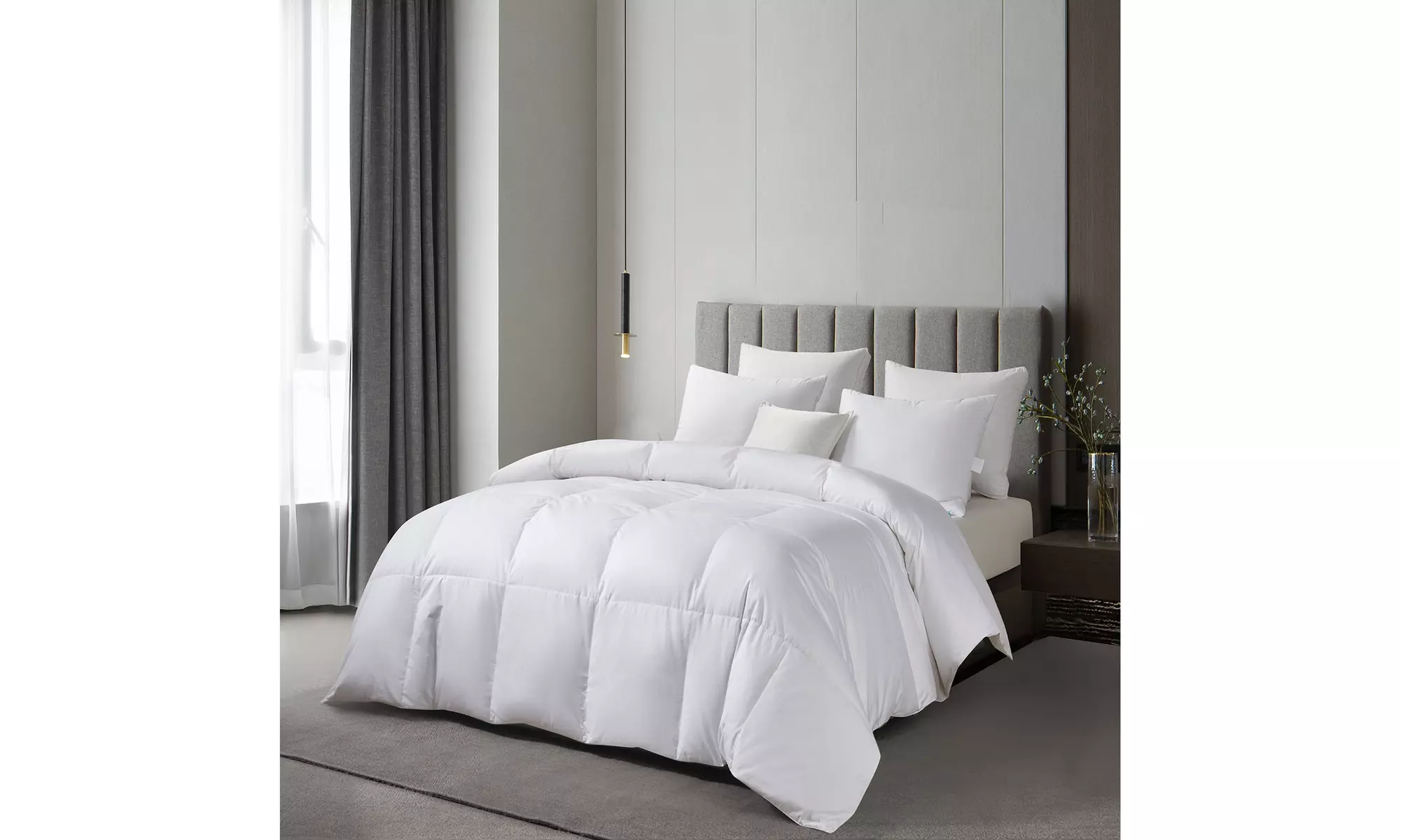 Martha Stewart 300tc Sateen Cotton Light Warmth Down Comforter
