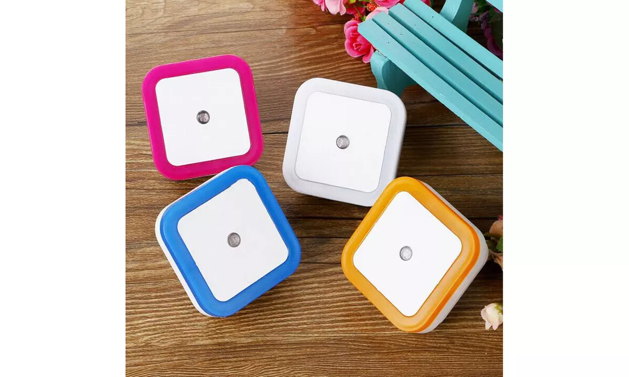 4-8 PCS Auto LED Light Induction Sensor Control Bedside Night Light In Wall Lamp