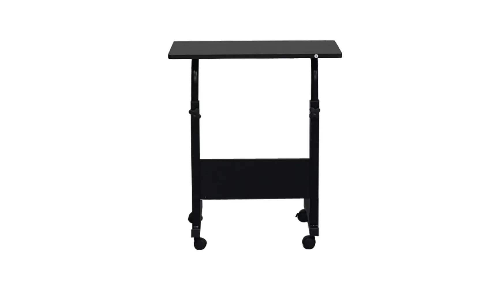 Removable  Side Table Computer Desk with Baffle Black  - Second Medium