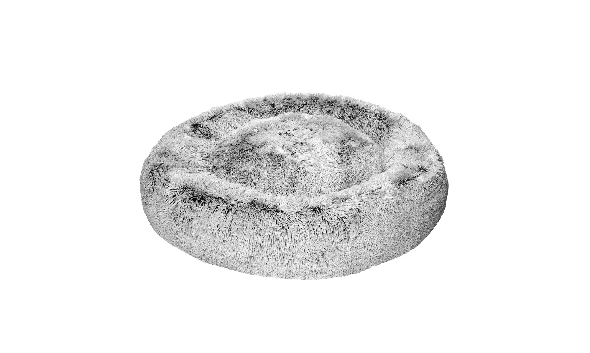 FurHaven Calming Cuddler Long Fur Donut Dog Bed 