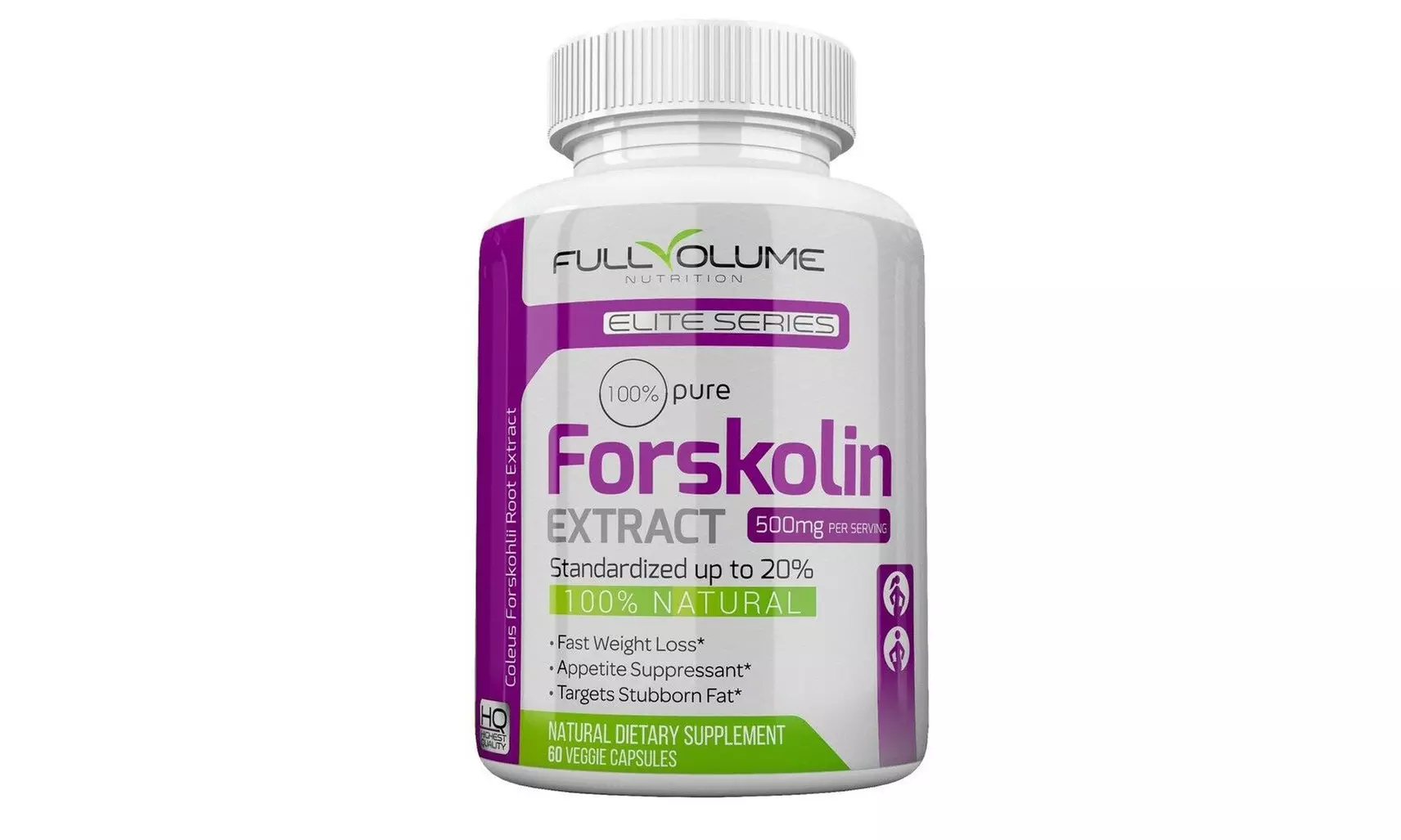 100%Pure Forskolin Coleus Forskohlii Root Extract New Weight Loss Capsules - Primary Image