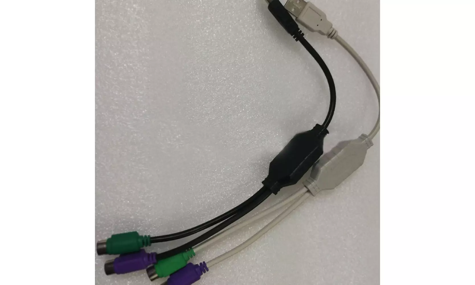 US 2-4 Pack Dual PS/2 Female to USB Adapter Mouse Keyboard Male Cable Converter