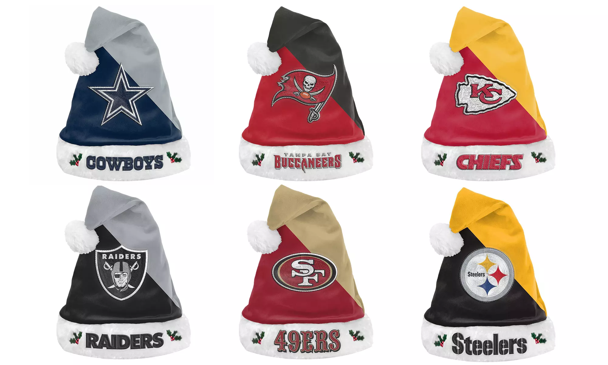 Forever Collectibles NFL Plush Santa Hats - Primary Image