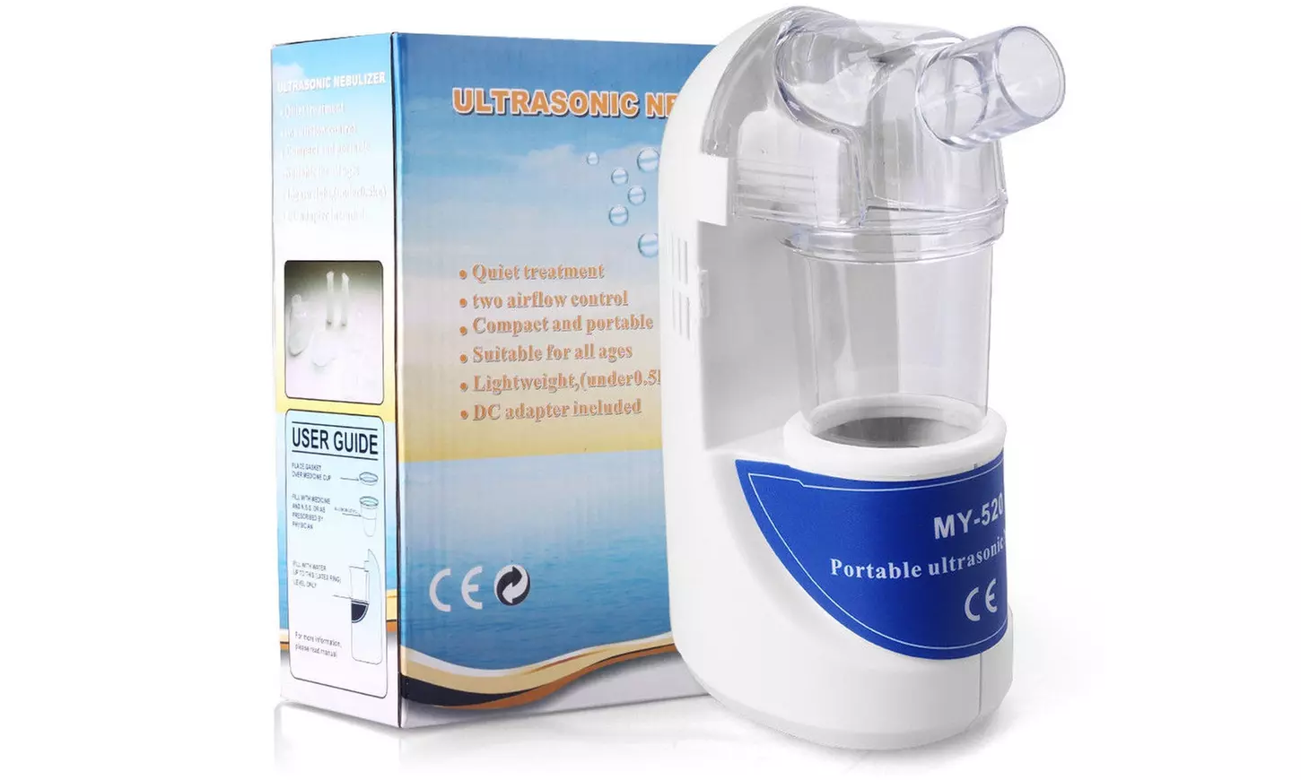 Portable Ultrasonic Nebulizer Handheld Nebuliser Respirator Humidifier adult kit - Primary Image