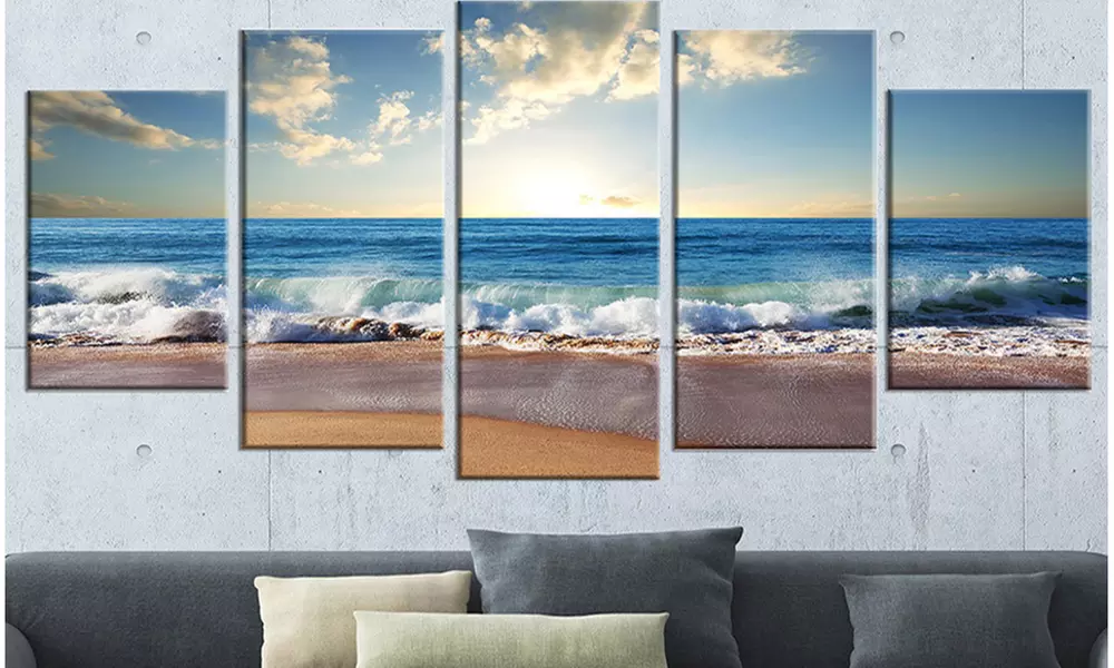 Seashore Photography on Gallery-Wrapped Canvas - Primary Image