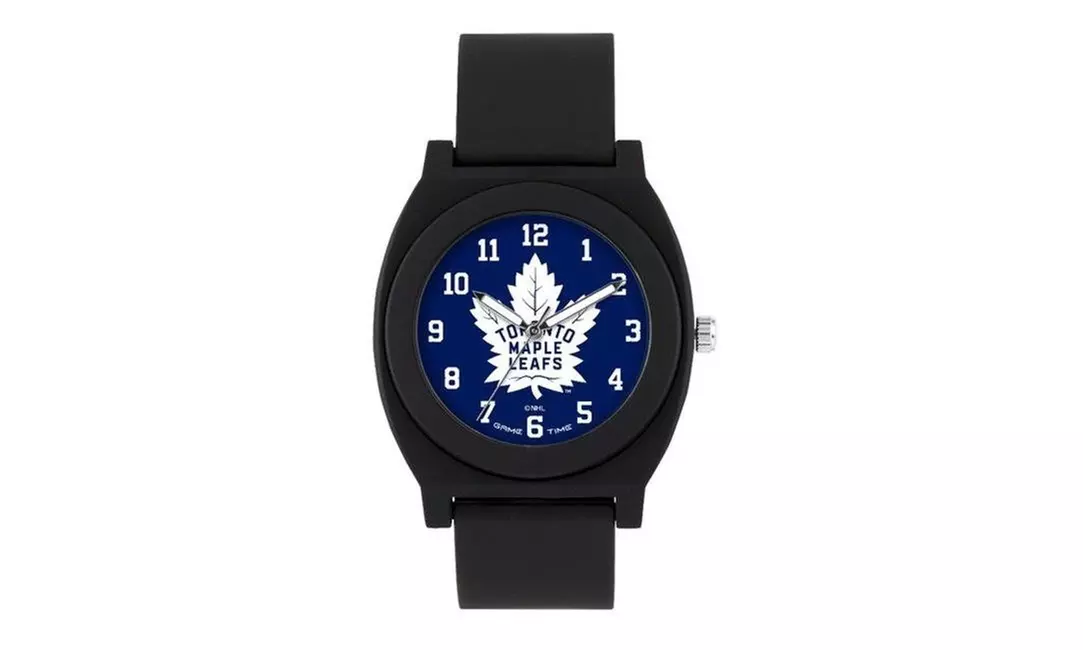 Gametime NHL-FNW-TOR Toronto Maple Leafs Fan White Series Sports Watch - Primary Image