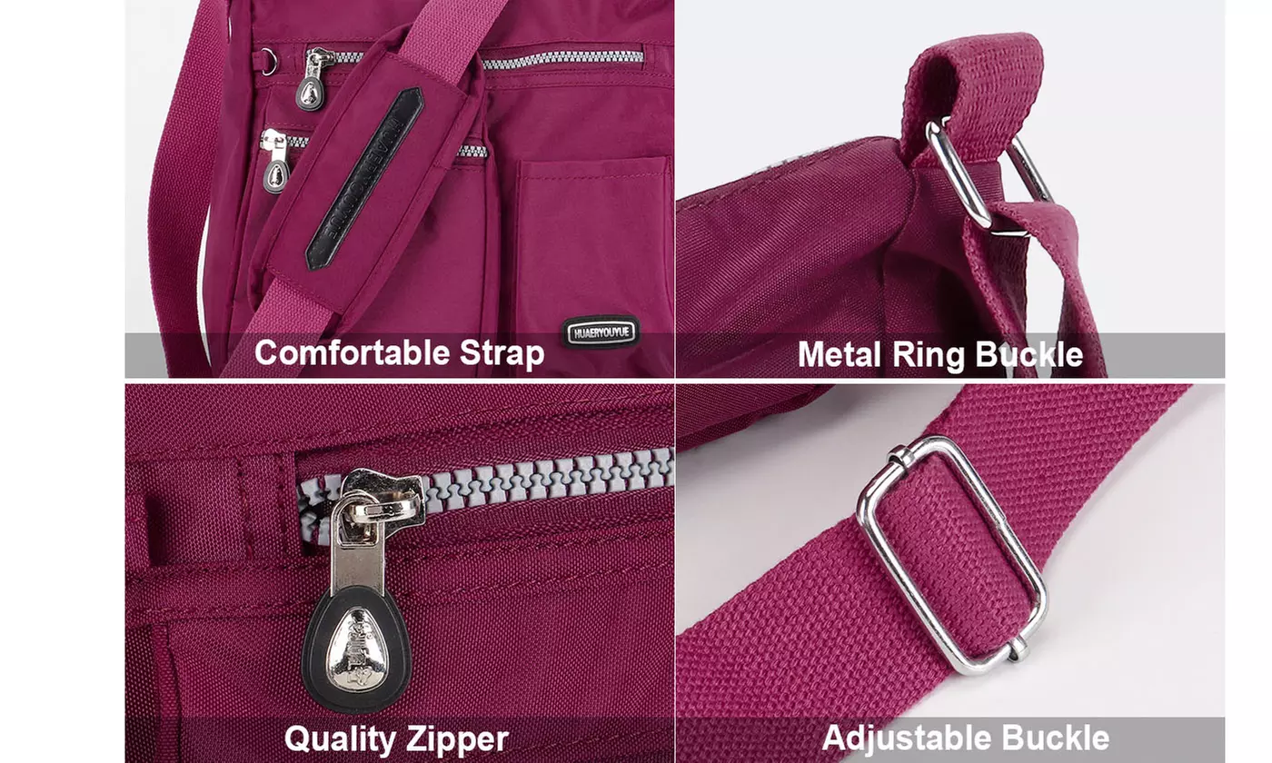 ItBelongs2U Women Nylon Waterproof Shoulder Messenger Lightweight Crossbody Bag