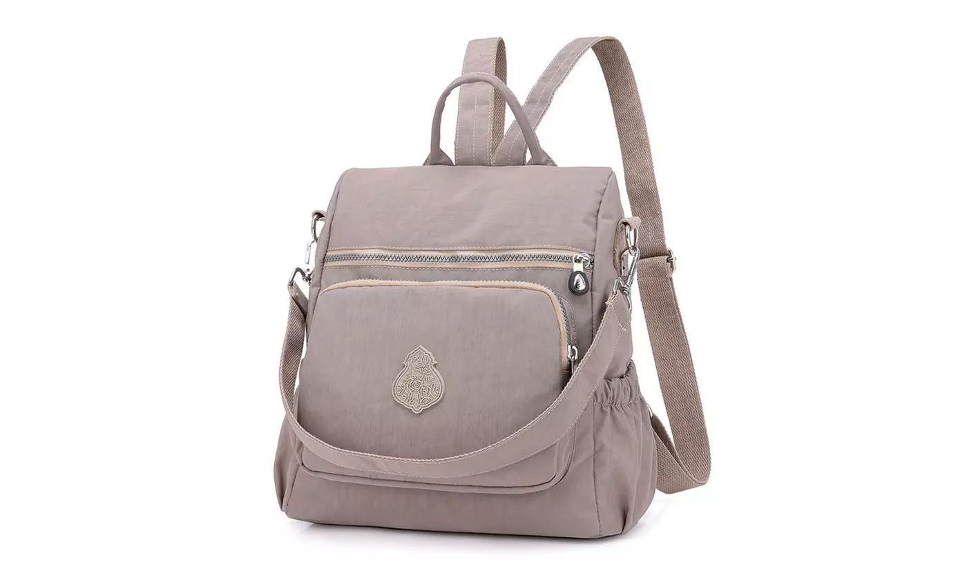 Women's Lightweight Waterproof Nylon Backpack - Multiple Options
