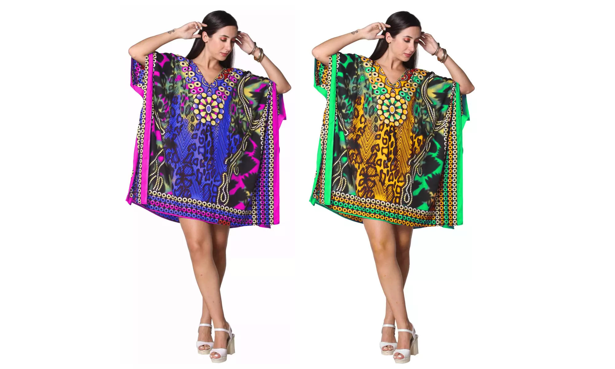 Sexy Short Caftan Dress - Plus Size Available - Primary Image