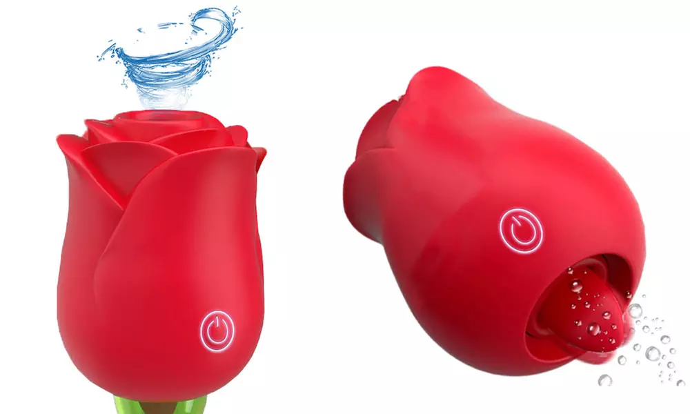 Rose Shape Clitoris Sucking Vibrator Nipple G-spot Stimulation  Vibrator - Primary Image