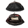 Image 1: Luscious Leather Double-frame Clutch Coin Purse