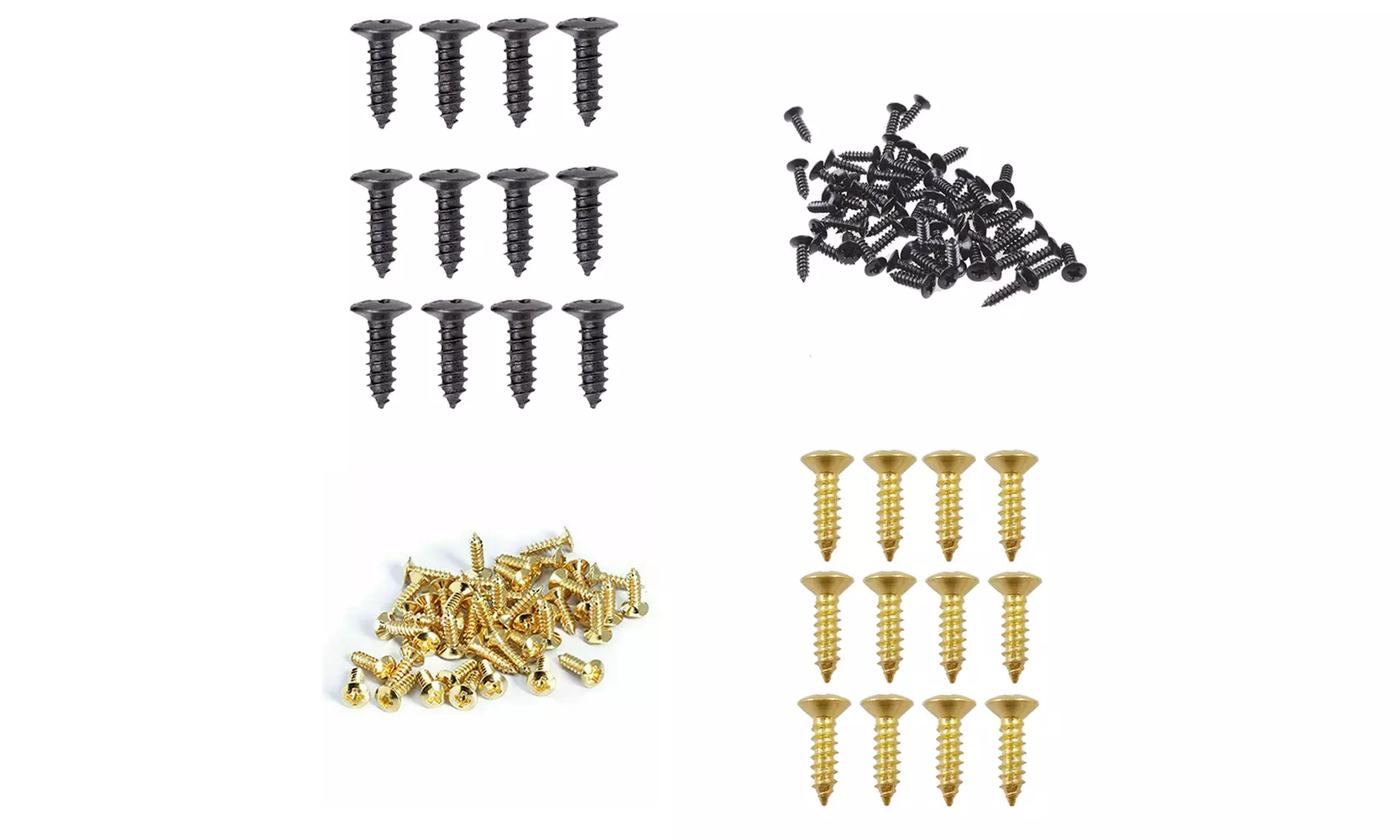 100 or 200 Packs of Guitar Pickguard Screws for Strat Tele Electric Guitar 