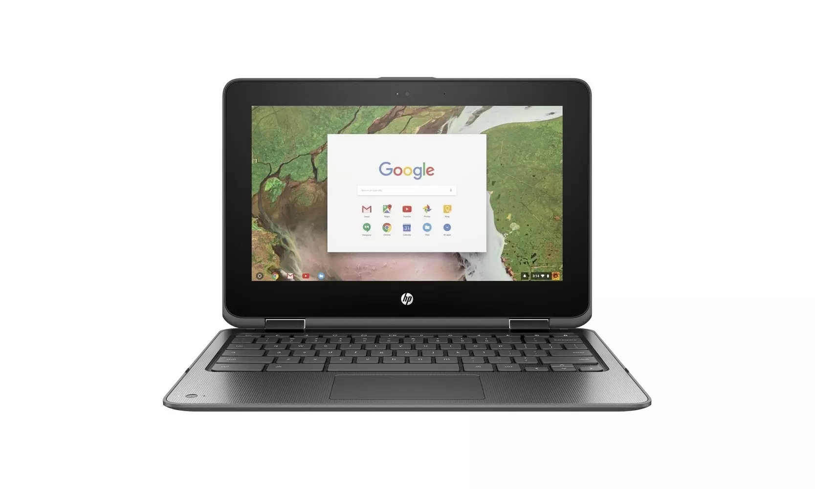 HP Chromebook x360 11 G1 EE 11.6" 64GB N3350,Gray (Scratch  Dent) - Primary Image
