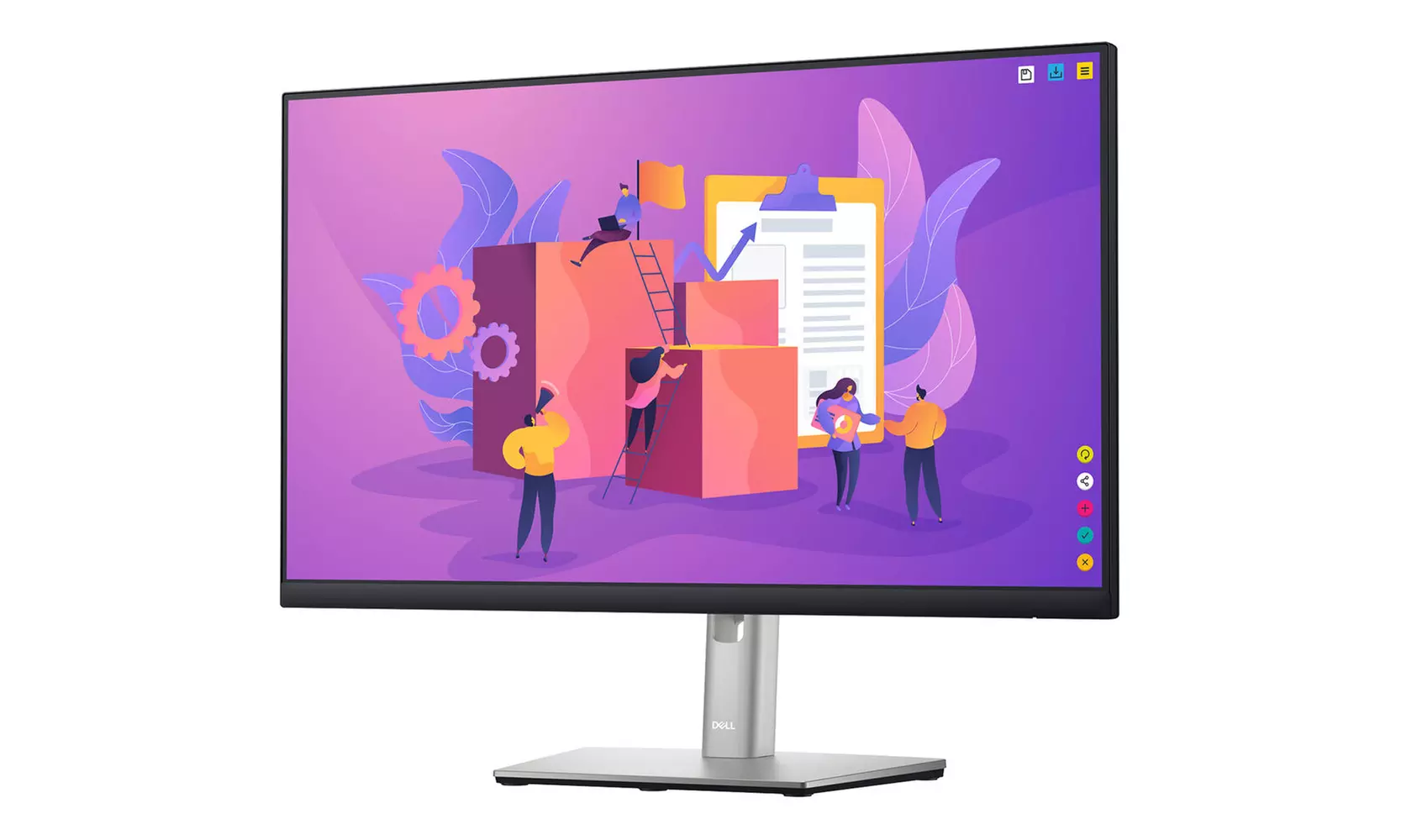 2 x Dell P2422H 24" Full HD 1080p, 16:9 IPS Monitor, 2 x HDMI Cable & More - Second Medium